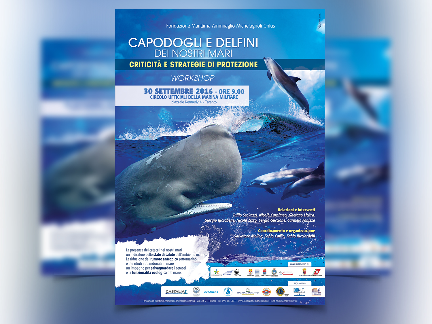 Workshop: capodogli e delfini dei nostri mari - criticità e strategie di protezione
